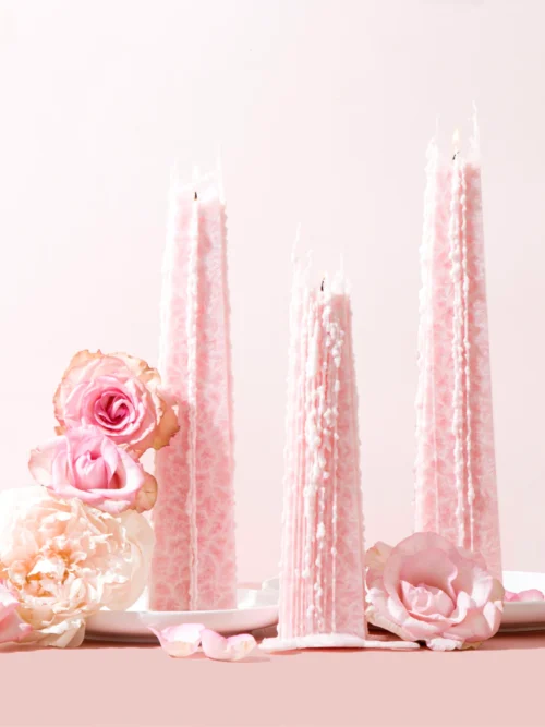 Peony Rose Icicle Candles - Image 2