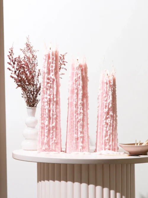 Peony Rose Icicle Candles - Image 3